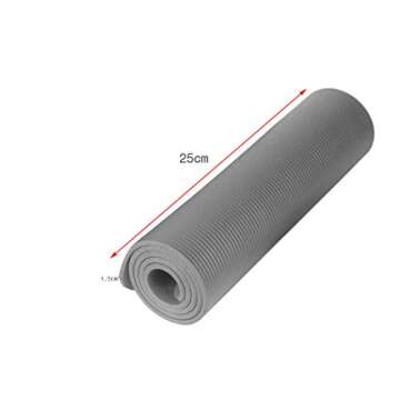 Durable Portable Solid Non-Slip 0.6 Inch Extra Thick Exercise Fitness Yoga Mat Pilates Mat