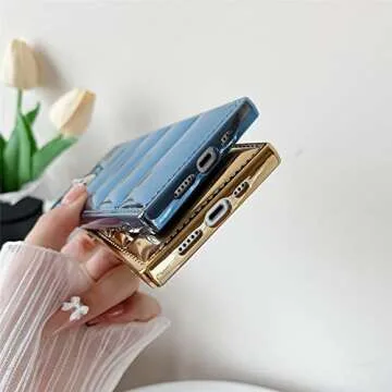 Cocomii - Rectangle Case Compatible with iPhone 12 - Puffer Jacket, Quilted Pattern, Glossy, Women Girls Men, Protective Phone Case for iPhone 12 6.1 inch, Silver