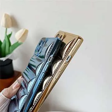 Cocomii - Rectangle Case Compatible with iPhone 12 - Puffer Jacket, Quilted Pattern, Glossy, Women Girls Men, Protective Phone Case for iPhone 12 6.1 inch, Silver