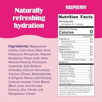 Ultima Replenisher Daily Electrolyte Powder Drink Mix – Raspberry, 30 Servings – Hydration Powder with 6 Key Electrolytes and Trace Minerals – Keto Friendly, Vegan, Non-GMO and Sugar-Free