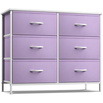Sorbus Dresser with 6 Drawers - Furniture Storage Tower Unit for Bedroom, Hallway, Closet, Office Or...