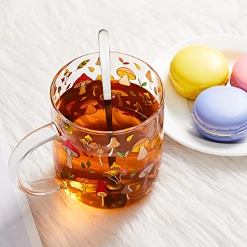 Charming Mushroom Mug with Spoon Set for Gift Giving