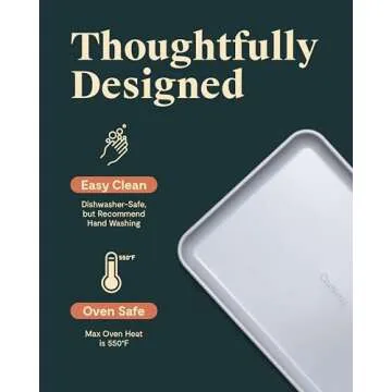 Caraway Non-Stick Baking Sheet - Ceramic Coating, Non-Toxic