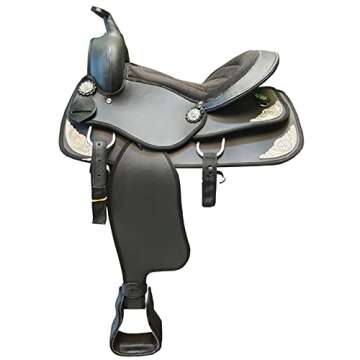 Supreme Series Synthetic Western Barrel Racing Horse Saddle Light Weight Horse Saddle All Accessory ...