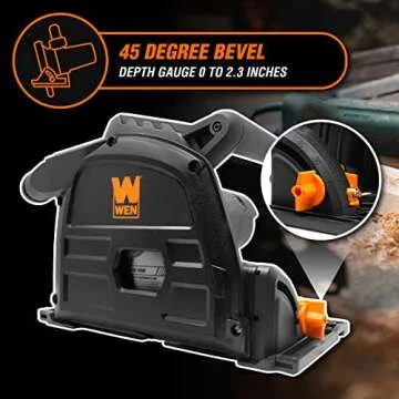 WEN CT1065 10-Amp 6.5-Inch Plunge Cut Sidewinder Circular Track Saw,Black