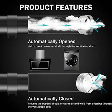 8 Inch Backdraft Damper for Efficient Airflow Control