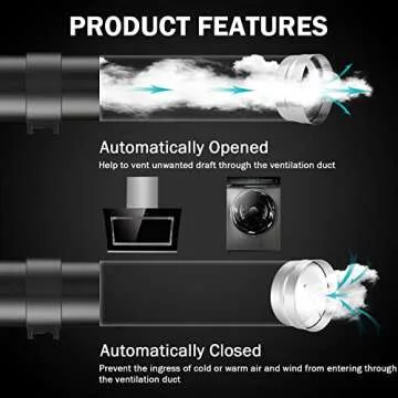 8 Inch Backdraft Damper for Efficient Airflow Control