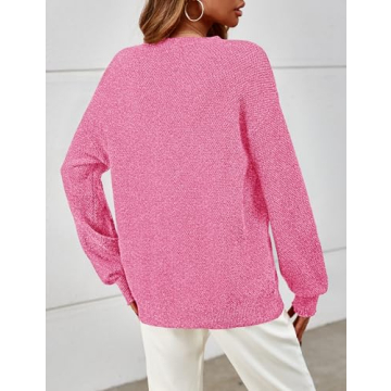 MEROKEETY Women's Oversized Pullover Sweater for Fall