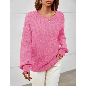 MEROKEETY Women's Oversized Pullover Sweater for Fall