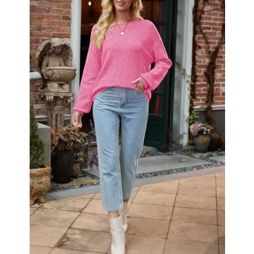 MEROKEETY Women's Oversized Pullover Sweater for Fall