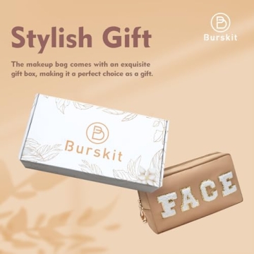 Burskit Preppy Makeup Bags 4 Pcs Travel Organizer Set