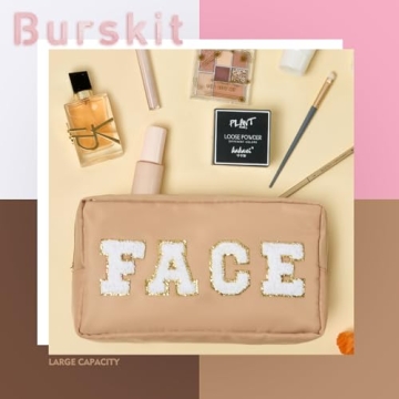 Burskit Preppy Makeup Bags 4 Pcs Travel Organizer Set