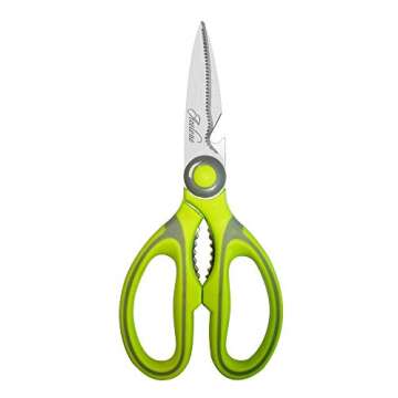 Kitchen Shears, Acelone Premium Heavy Duty Shears Ultra Sharp Stainless Steel Multi-function Kitchen Scissors for Chicken/Poultry/Fish/Meat/Vegetables/Herbs/BBQ… (Light Green)
