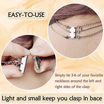 Qulltk Lucky Necklace Separator for Layering Stylish Magnetic Clasps
