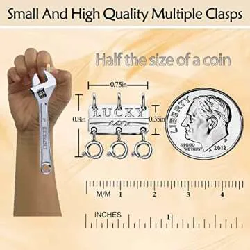Qulltk Lucky Necklace Separator Strong Magnetic Clasps