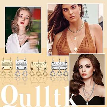 Qulltk Lucky Necklace Separator Strong Magnetic Clasps