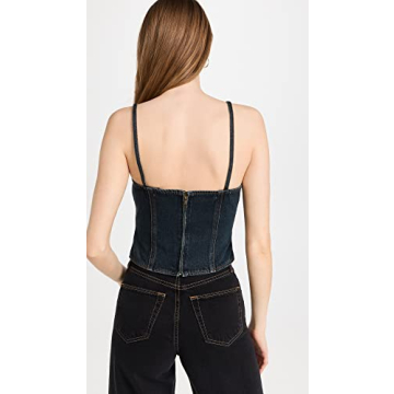 Lioness Capri Corset Top for Stylish Women in Dark Denim