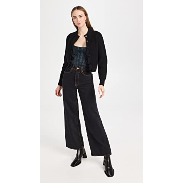 Lioness Capri Corset Top for Stylish Women in Dark Denim