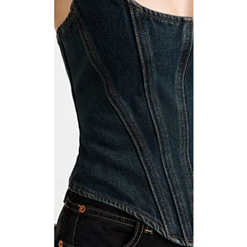 Lioness Capri Corset Top for Stylish Women in Dark Denim