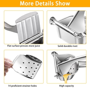 Stainless Steel Lemon Squeezer for Effortless Juicing