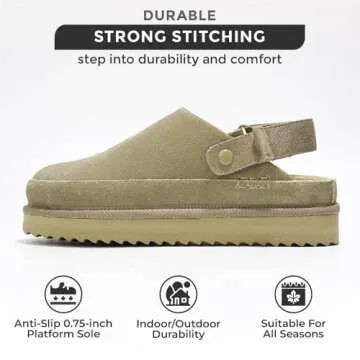 Project Cloud Genuine Suede Clogs for Stylish Comfort