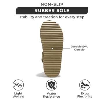 Project Cloud Genuine Suede Clogs for Women - Memory Foam Platform Clogs Womens Shoes - Nonslip Slides for Women w/Straps Lightweight Womens Clogs & Mules for Women 2024 (Goldstar, TAUP, 9)