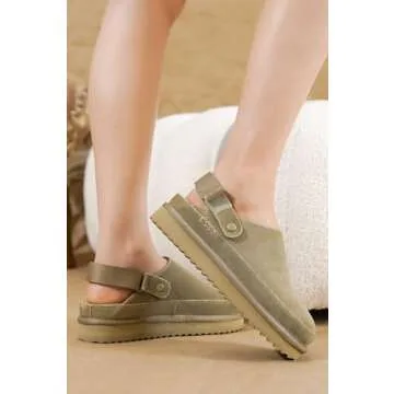 Project Cloud Genuine Suede Clogs for Stylish Comfort