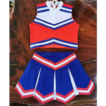 Total 2550 Little Girls' Kids Children Dress Cheerleader Costume Uniform Cheerleading Outfit Hallowe...