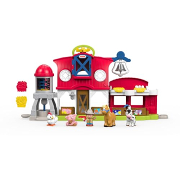 Fisher-Price Little People Caring for Animals Farm Set with Fun Sounds and Lights