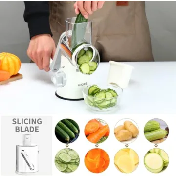 Cambom Rotary Cheese Grater for Easy Shredding