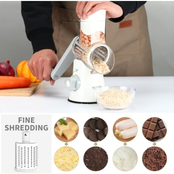 Cambom Rotary Cheese Grater for Easy Shredding