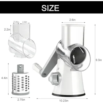 Cambom Rotary Cheese Grater for Easy Shredding