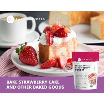 Organic Strawberry Powder for Baking & Smoothies