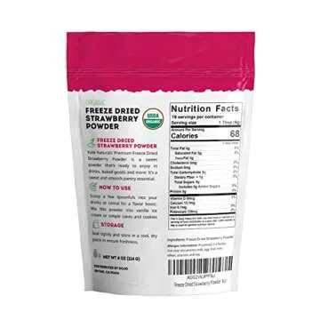 Organic Strawberry Powder for Baking & Smoothies