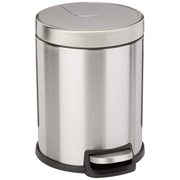 Amazon Basics Soft-Close Trash Can for Small Spaces 5L