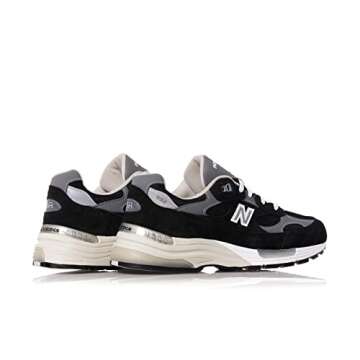 New Balance Made in USA 992 Men's Casual Running Shoes, Size 8.5 Black