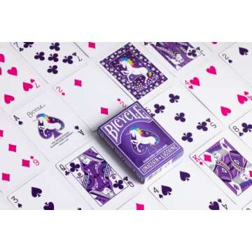 Bicycle Unicorn Playing Cards, Standard Index, Poker Cards, Premium Playing Cards, Unicorn Cards, Unique Playing Cards, 1 Deck