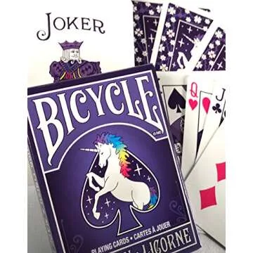 Bicycle Unicorn Playing Cards, Standard Index, Poker Cards, Premium Playing Cards, Unicorn Cards, Unique Playing Cards, 1 Deck