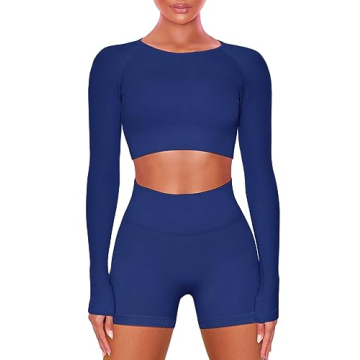 Buttergene Women Workout Sets - Stylish Seamless Ribbed Gym Wear