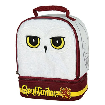 AI ACCESSORY INNOVATIONS Harry Potter Hedwig the Owl Gryffindor House Dual Compartment Insulated Lun...