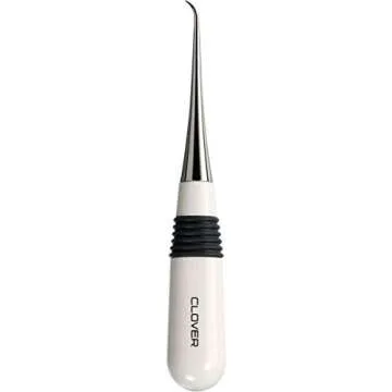 Clover 4880 Curved Awl for Sewing,White/Silver