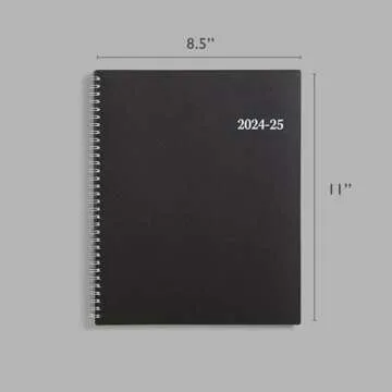 Blue Sky 2024-2025 Academic Year Weekly and Monthly Planner, July 2024 - June 2025, 8.5" x 11", Flexible Cover, Wirebound, Enterprise (150144)
