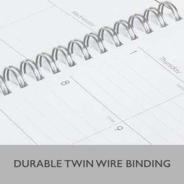 Blue Sky 2024-2025 Academic Year Weekly and Monthly Planner, July 2024 - June 2025, 8.5" x 11", Flexible Cover, Wirebound, Enterprise (150144)