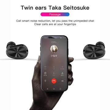 Eonome W5s True Wireless Earbuds IPX7 Waterproof Bluetooth