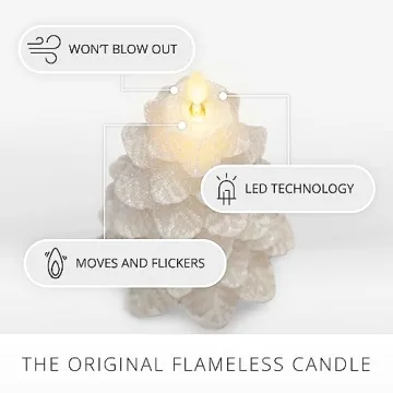 Luminara Christmas Tree Flameless Candle Moving Flame LED
