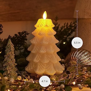 Luminara Christmas Tree Flameless Candle Moving Flame LED