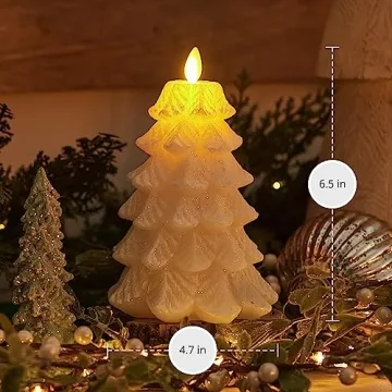 Luminara Christmas Tree Flameless Candle Moving Flame LED