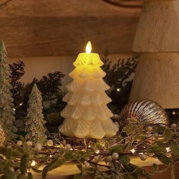 Luminara Christmas Tree Flameless Candle Moving Flame LED