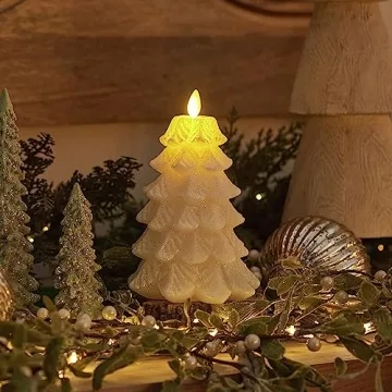 Luminara Christmas Tree Flameless Candle Moving Flame LED