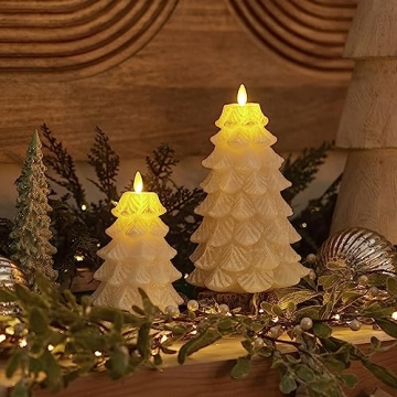 Luminara Christmas Tree Flameless Candle Moving Flame LED